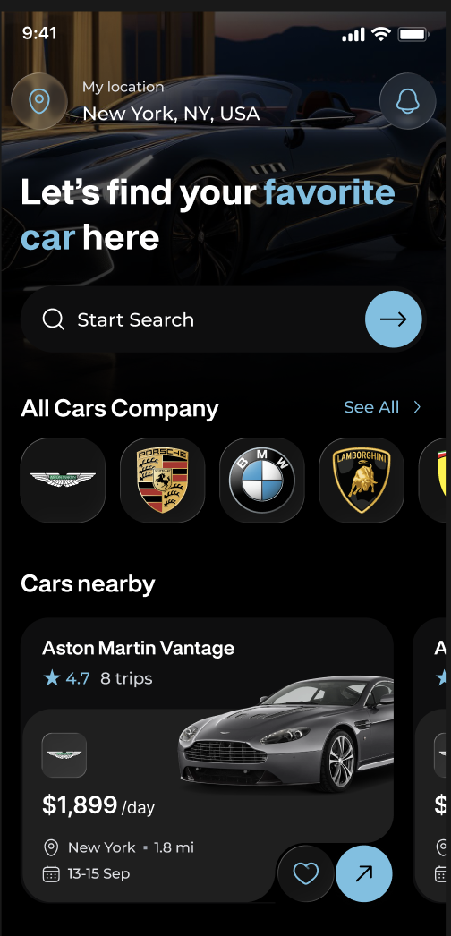 Drive Exotiq App - Browse